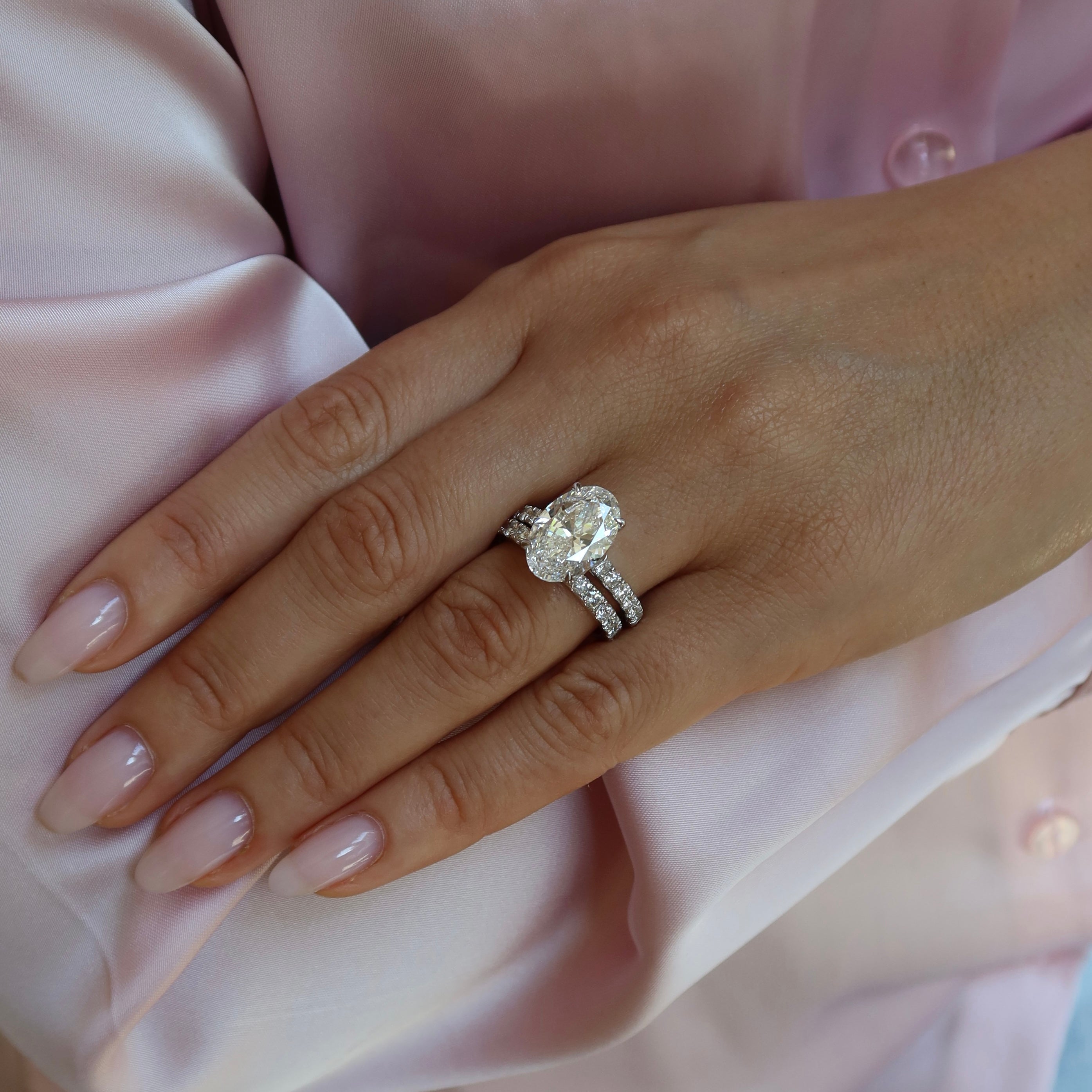 5 Ct Oval Lab-Grown Diamond Ring