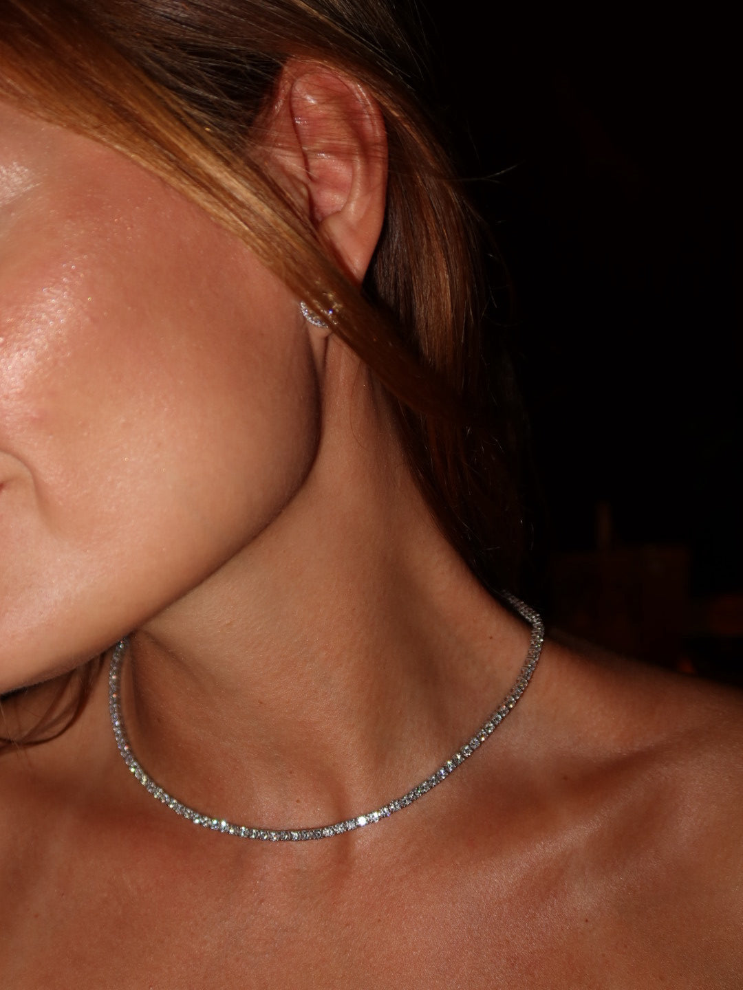 12.90 cttw Tennis Necklace