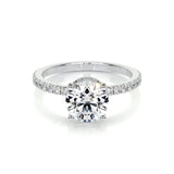 2 Ct Round Hidden Halo Diamond Ring