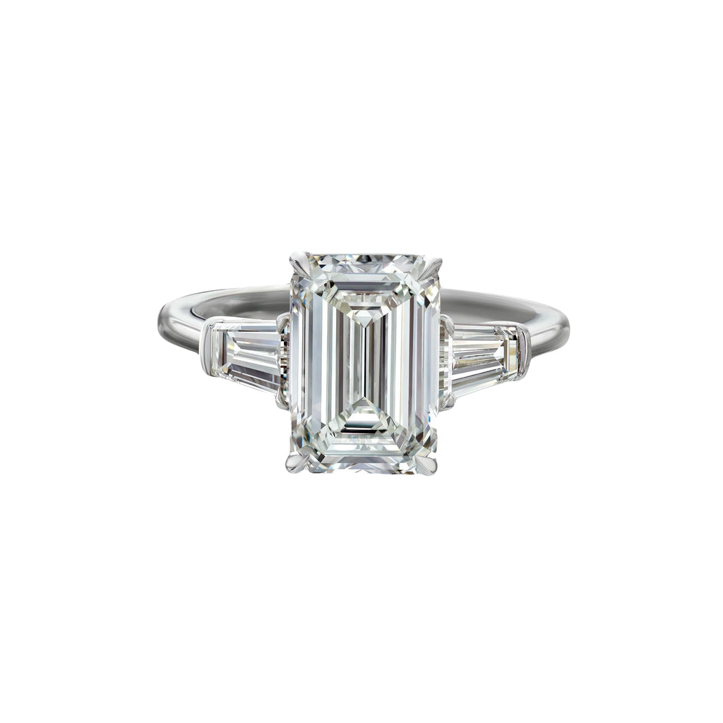 3 Ct Emerald Cut Lab-Grown Diamond Ring