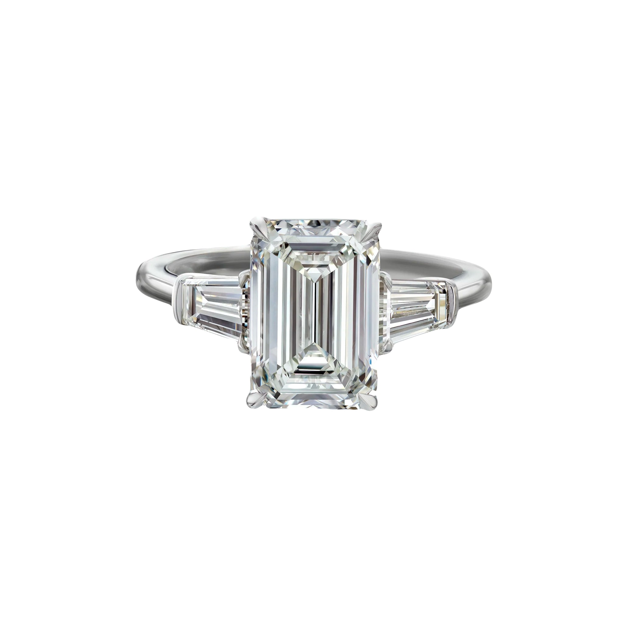 3 Ct Emerald Cut Lab-Grown Diamond Ring