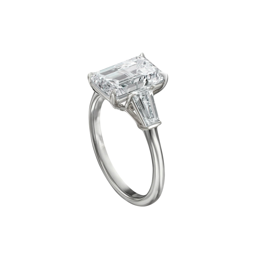 3 Ct Emerald Cut Lab-Grown Diamond Ring