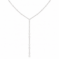 Rose Cut Lariat lab grown Diamond Necklace