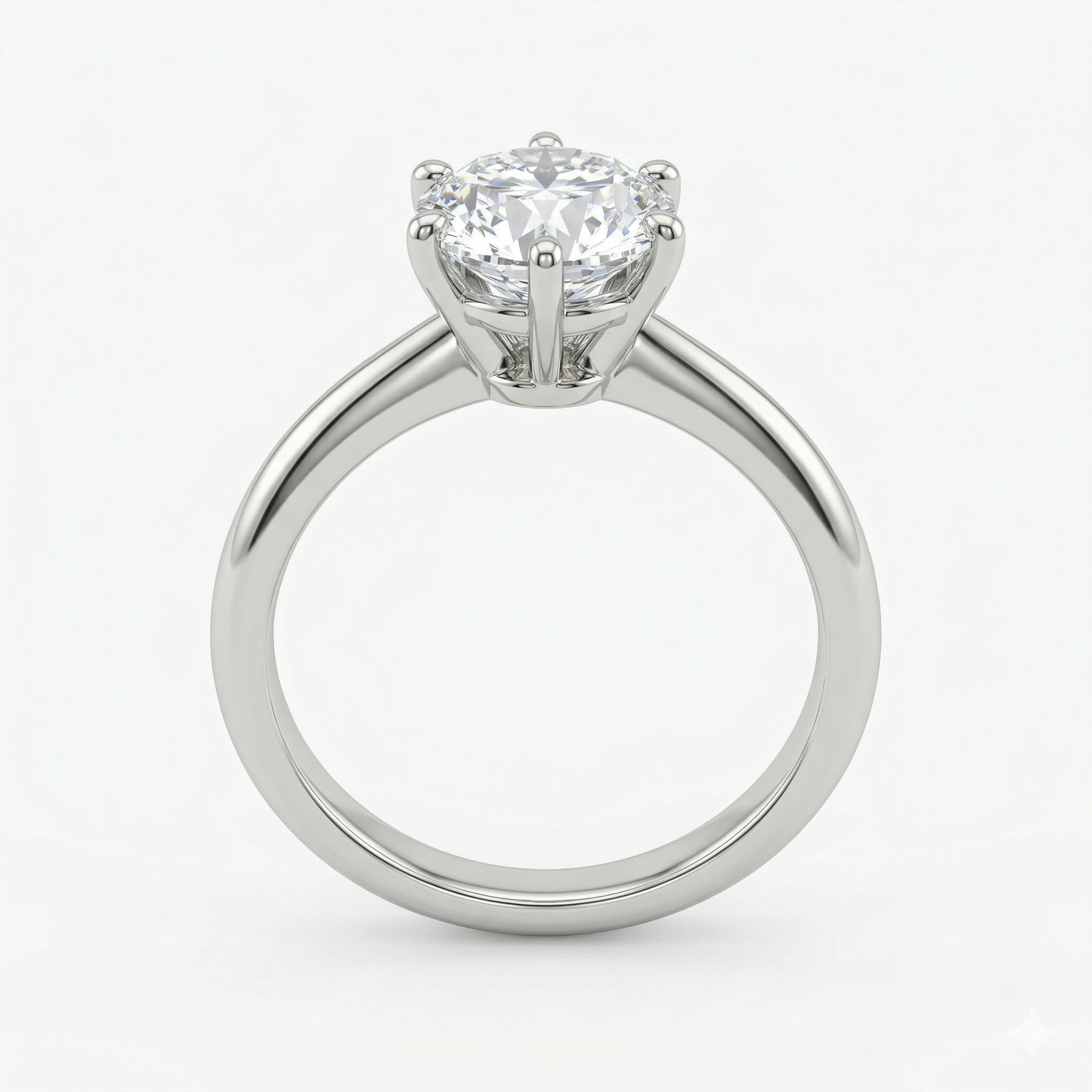 1.56 Ct Round Tiffany Ring