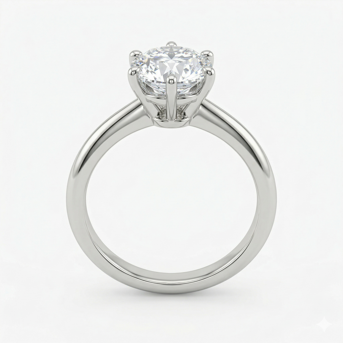 1.56 Ct Round Tiffany Ring