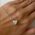2.05 ct heart lab grown diamond pendant