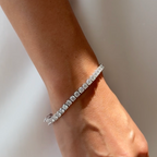 14.60 cttw Round lab grown diamond tennis bracelet
