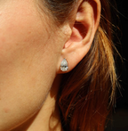 1.57/ 1.51 ct each pear studs lab grown diamond earrings