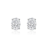 0.50 ct each Petit Oval Stud Earrings