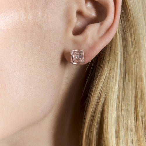 Asscher Cut Lab-Grown Diamond Stud Earrings 3 ct each