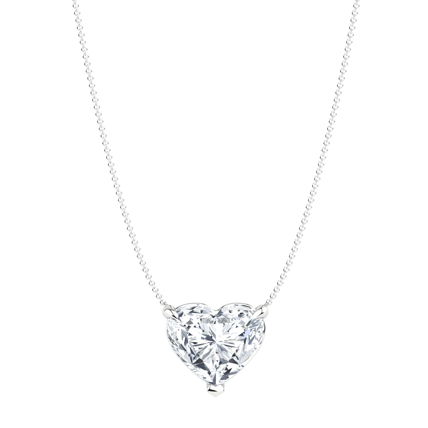 3 ct Heart Diamond Pendant