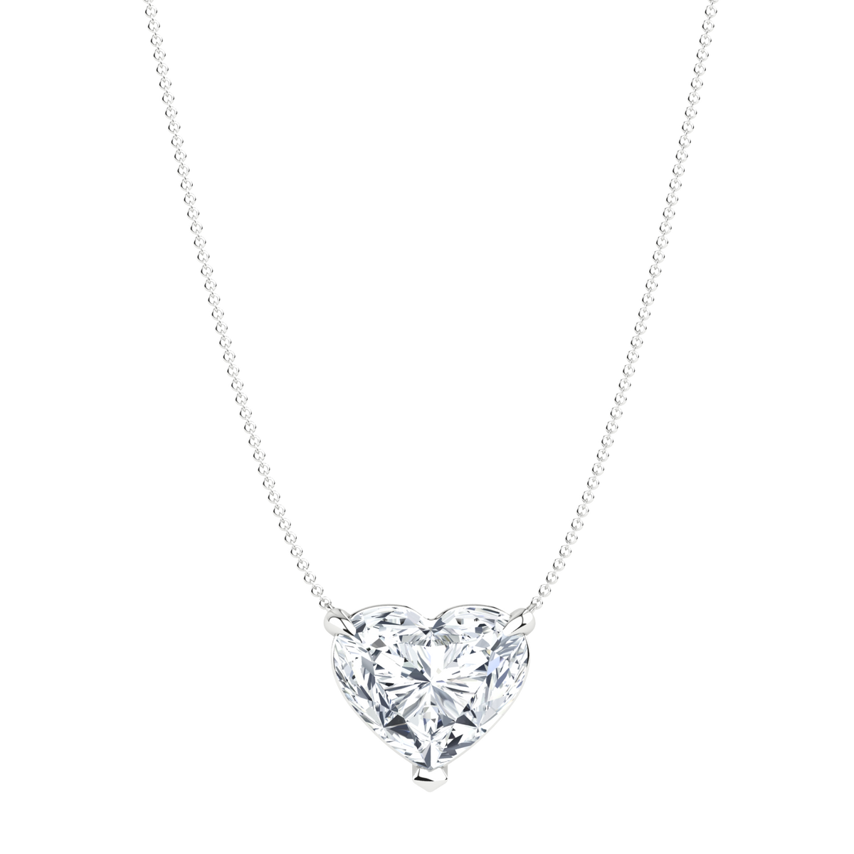3 ct Heart Diamond Pendant