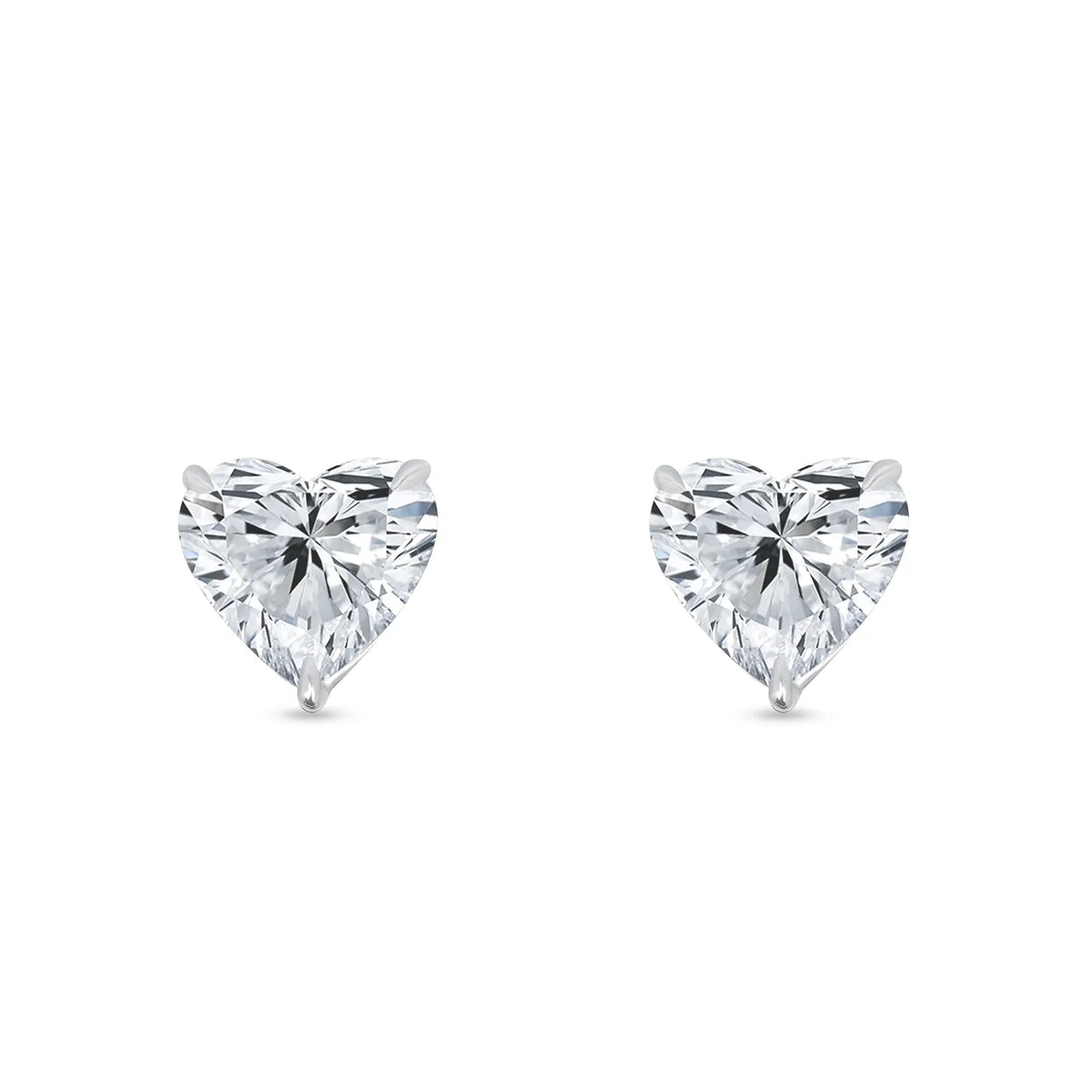 0.50 ct each Petit Heart Stud Earrings