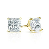 1 ct each Princess Cut Stud Earrings
