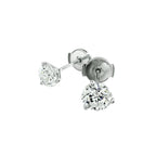 Martini Round Lab-Grown Diamond Stud Earrings 1 ct