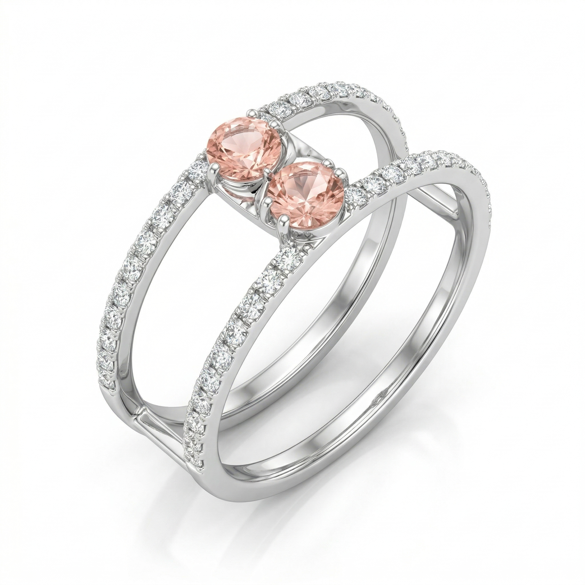 0.50 ct Pink Oval ring