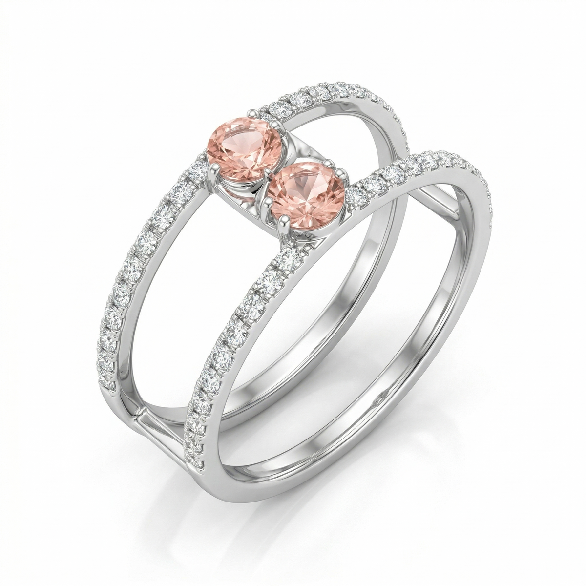 0.50 ct Pink Oval ring