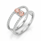 0.50 ct Pink Oval ring