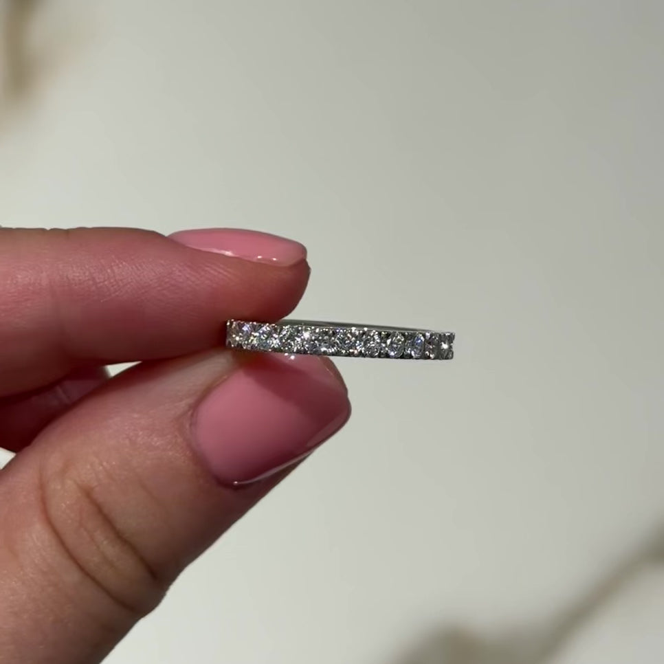 1.10 cttw Eternity Band Lab Grown Diamond Ring