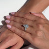 4 Ct Pear Shape Lab Grown Diamond Ring