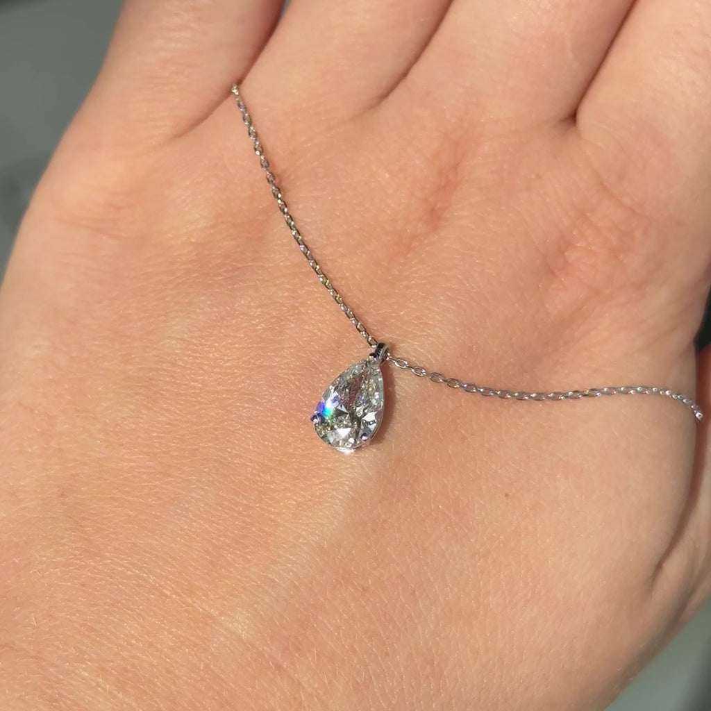 2.02 Ct Pear Shape Pendant