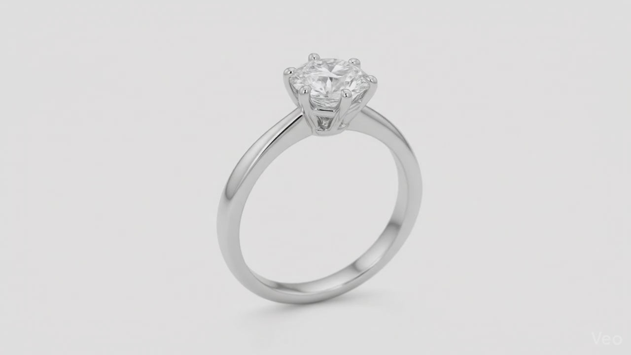 1.56 Ct Round Tiffany Ring