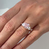 4 Ct Fancy Pink Cushion Lab Grown Diamond Ring