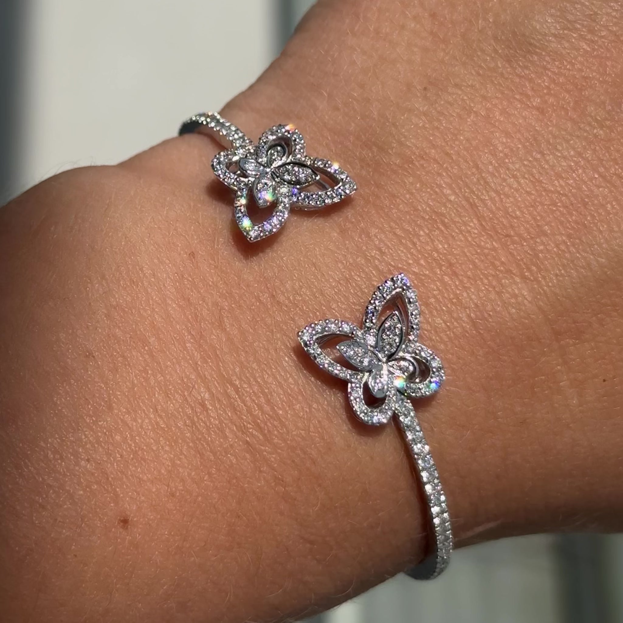 Butterfly  Diamond Bracelet