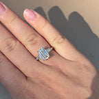 3 Ct Emerald Cut Lab-Grown Diamond Ring