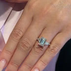 3 Ct Emerald Cut Lab-Grown Diamond Ring